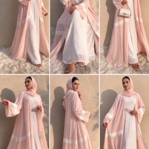 Pink Pearl Abaya By Almiyas - Image 3