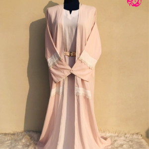 Pink Pearl Abaya By Almiyas - Image 1