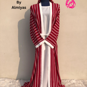 Red Vertical Gown by Almiyas - Image 1