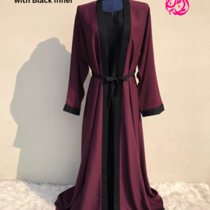 Double _layer Abaya With Black Inner - Image 1