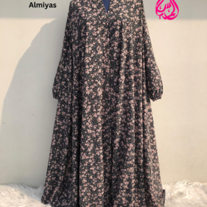 Full Flare Printed Abaya By ALMIYAS - Image 1