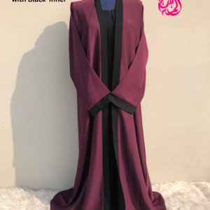 Double _layer Abaya With Black Inner - Image 2